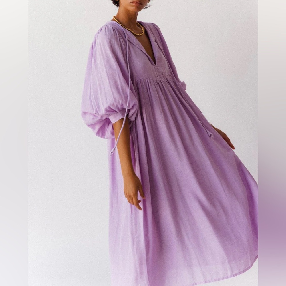 Daughters of India Kyra Midi Dress in Lilac
Gauze - Picture 10 of 13